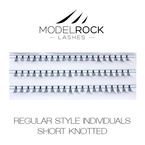 Modelrock Premium Lashes - Individual Regular Style Short Knotted
