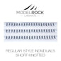 Modelrock Premium Lashes - Individual Regular Style Short Knotted