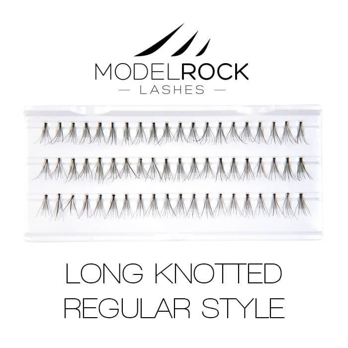 Modelrock Premium Lashes - Individual Regular Style Long Knotted