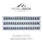 Modelrock Premium Lashes - Individual Double Style Medium Knotted