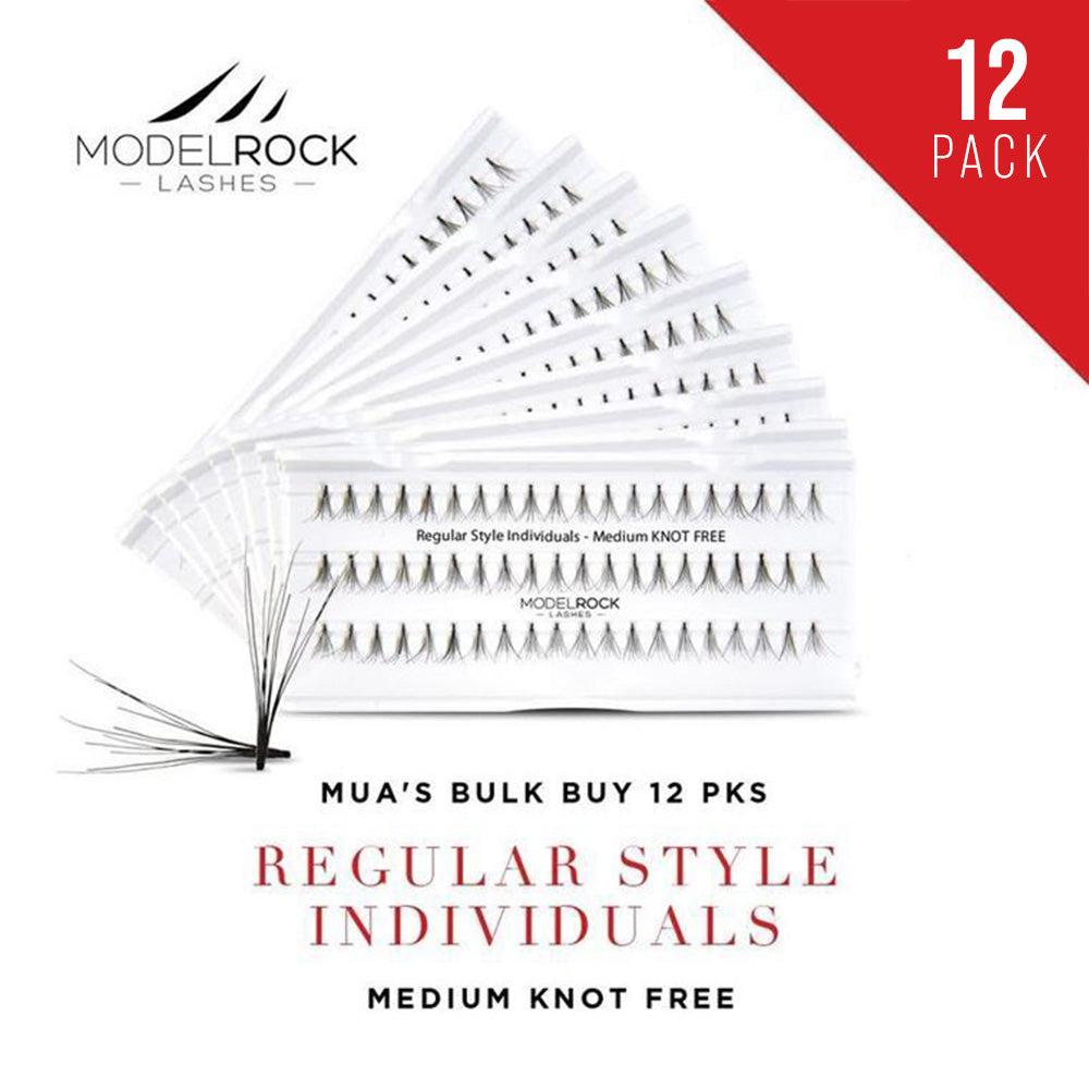 Modelrock Regular Style Individuals MEDIUM Knot Free 10mm Bulk Buy 12Pk