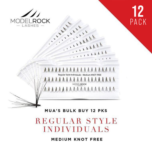 Modelrock Regular Style Individuals MEDIUM Knot Free 10mm Bulk Buy 12Pk