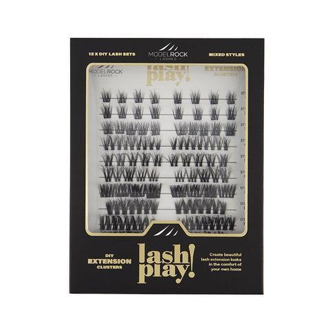Modelrock LASH PLAY DIY Lash Extensions Kit 12DIY Lash Sets Mixed Styles