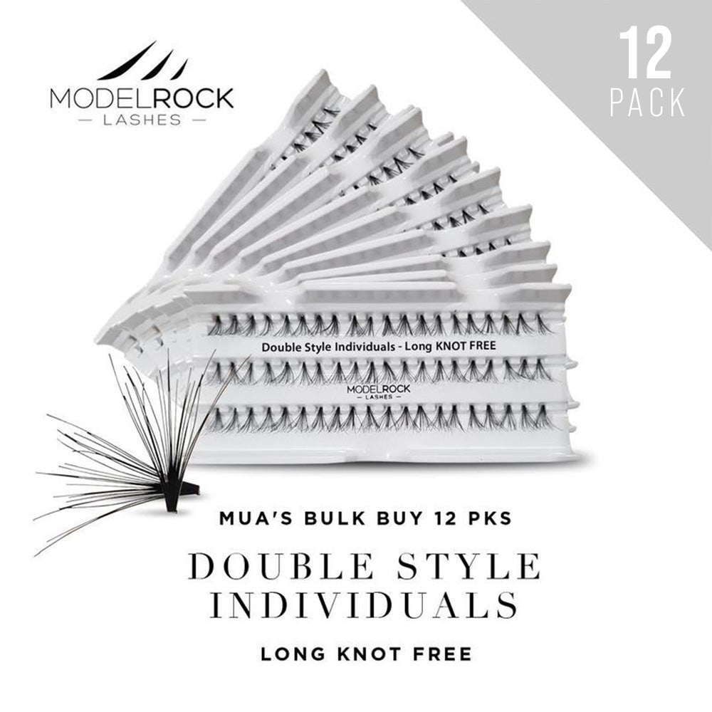 Modelrock Double Style Individuals LONG Knot Free 12mm Bulk Buy 12Pk