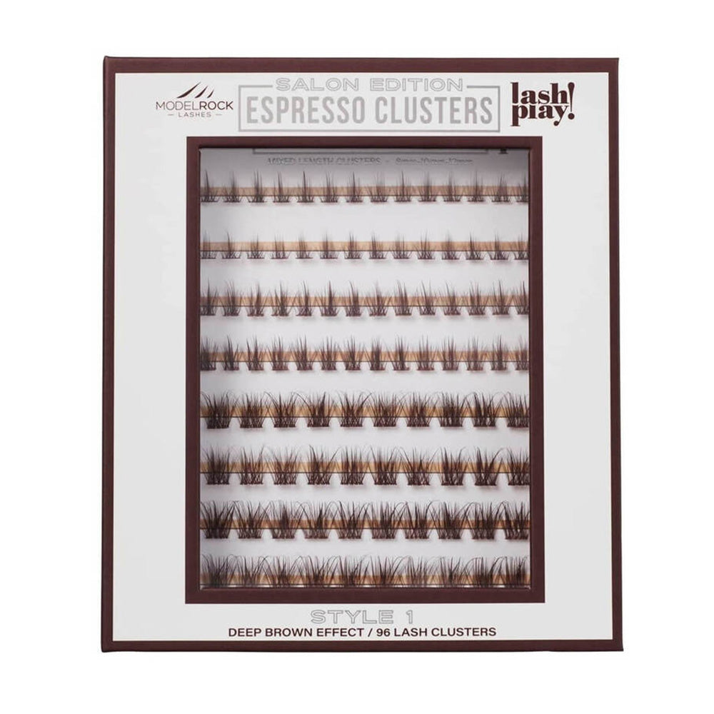 Modelrock Salon Edition Espresso Clusters Style #1 Mixed Lengths 96Pk