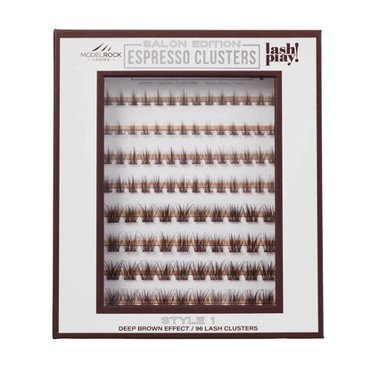 Modelrock Salon Edition Espresso Clusters Style #1 Mixed Lengths 96Pk