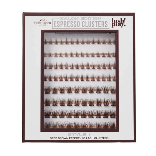Modelrock Salon Edition Espresso Clusters Style #1 Mixed Lengths 96Pk