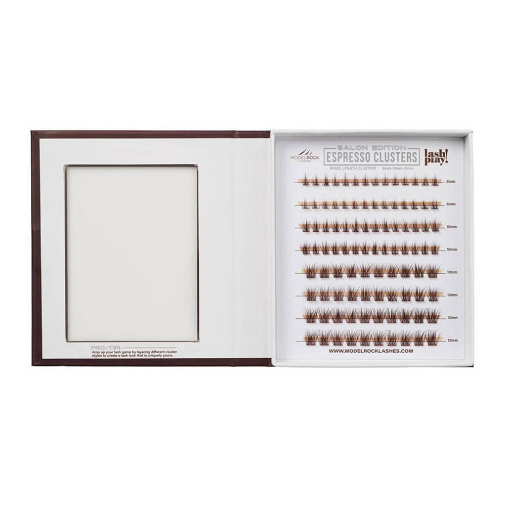 Modelrock Salon Edition Espresso Clusters Style #1 Mixed Lengths 96Pk
