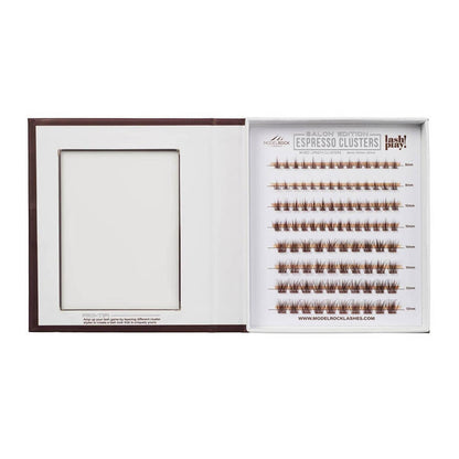 Modelrock Salon Edition Espresso Clusters Style #1 Mixed Lengths 96Pk