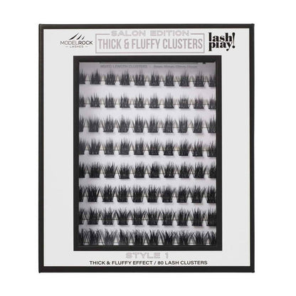 Modelrock Salon Edition Thick & Fluffy Clusters Style #1 Mixed Lengths 80Pk