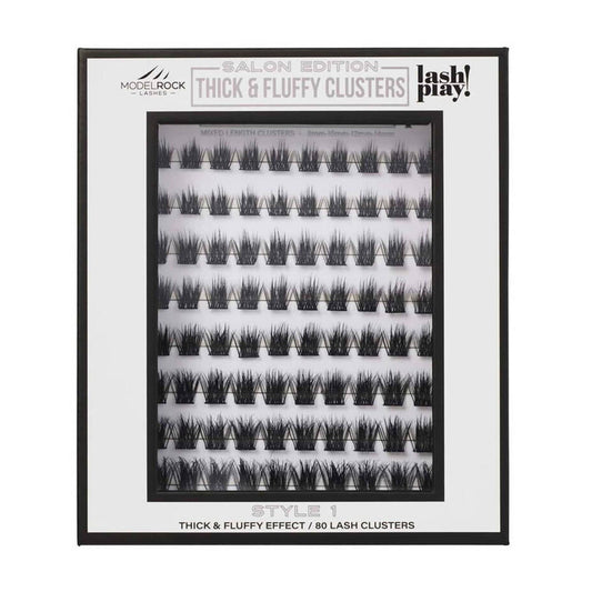 Modelrock Salon Edition Thick & Fluffy Clusters Style #1 Mixed Lengths 80Pk