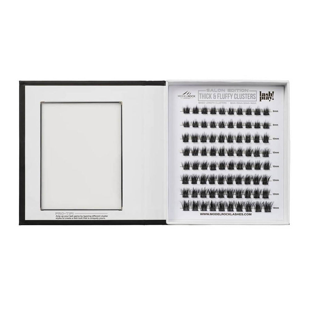 Modelrock Salon Edition Thick & Fluffy Clusters Style #1 Mixed Lengths 80Pk