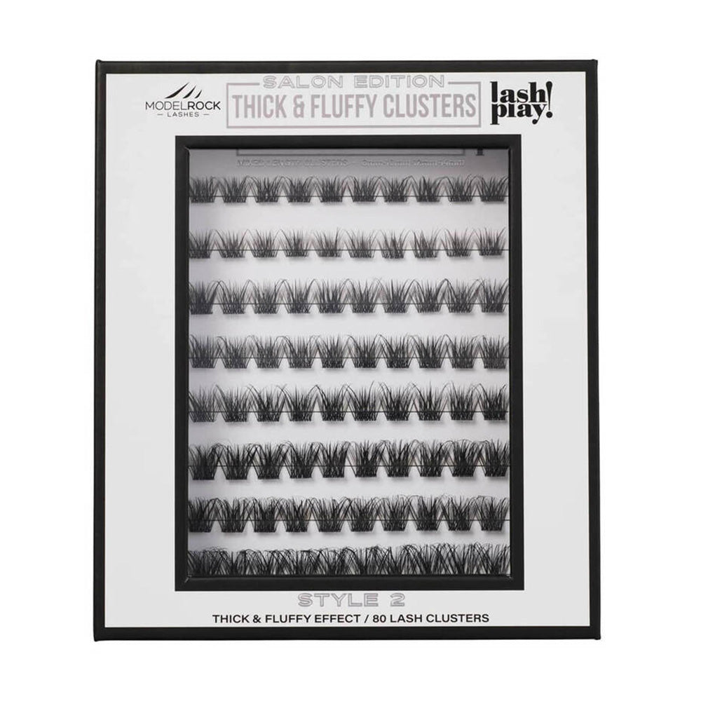 Modelrock Salon Edition Thick & Fluffy Clusters Style #2 Mixed Lengths 80Pk