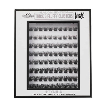 Modelrock Salon Edition Thick & Fluffy Clusters Style #2 Mixed Lengths 80Pk