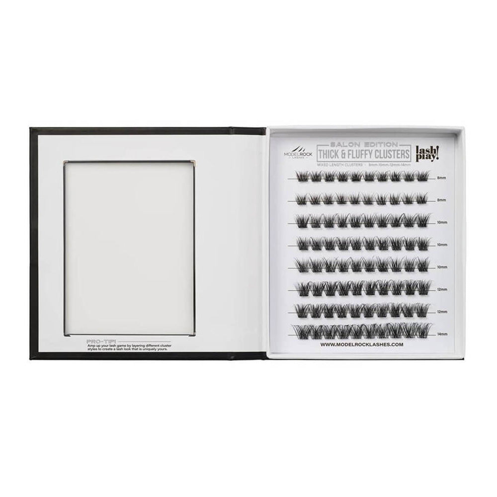 Modelrock Salon Edition Thick & Fluffy Clusters Style #2 Mixed Lengths 80Pk