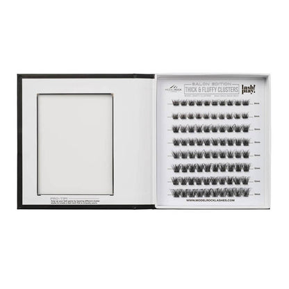 Modelrock Salon Edition Thick & Fluffy Clusters Style #2 Mixed Lengths 80Pk