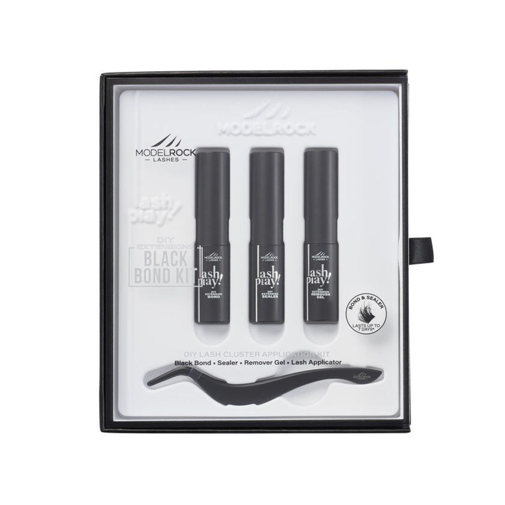 Modelrock LASH PLAY - DIY Cluster Lash Application Mini Kit 4 Piece - Black