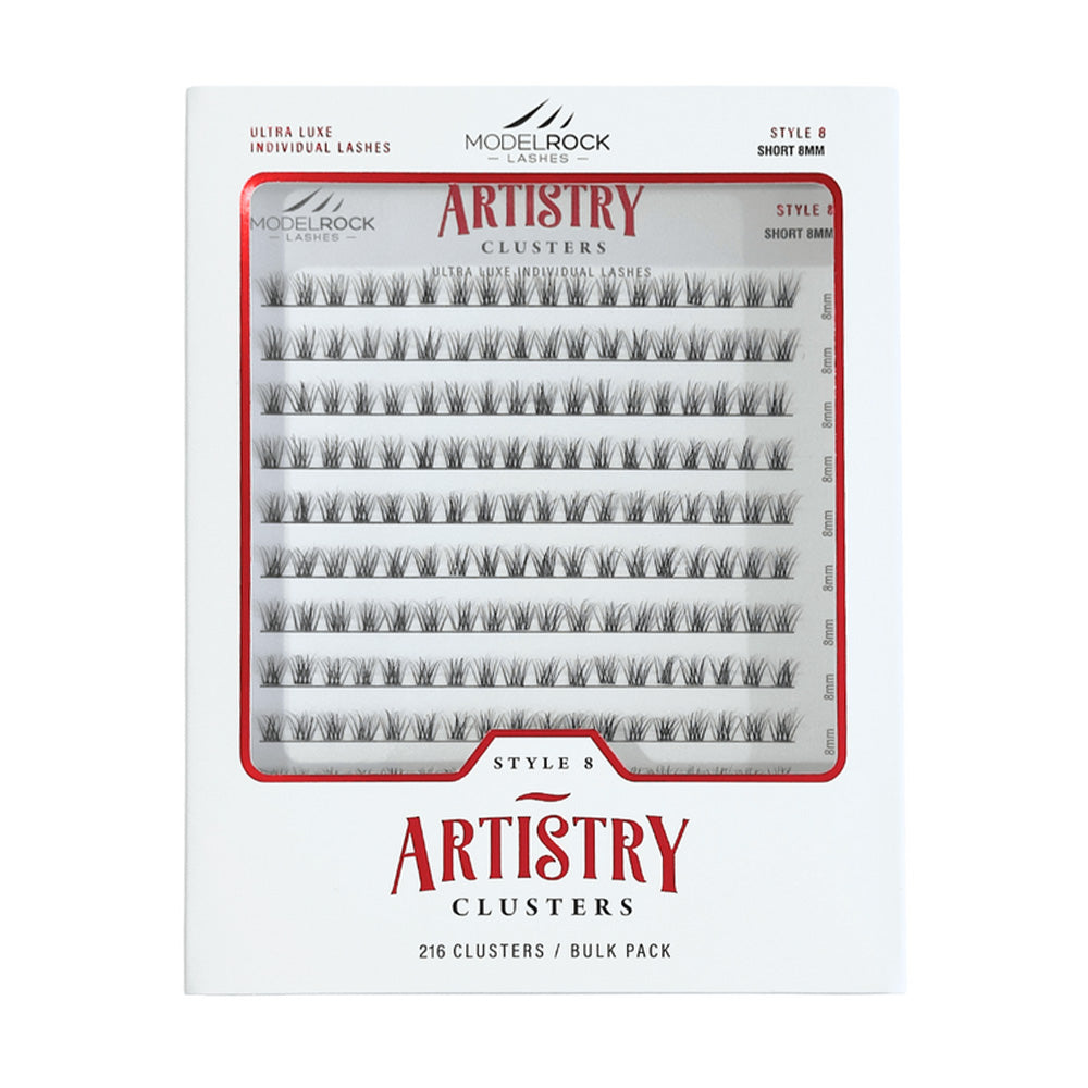Modelrock Artistry Clusters - Style #8 SHORT 8mm Bulk Tray 216Pk