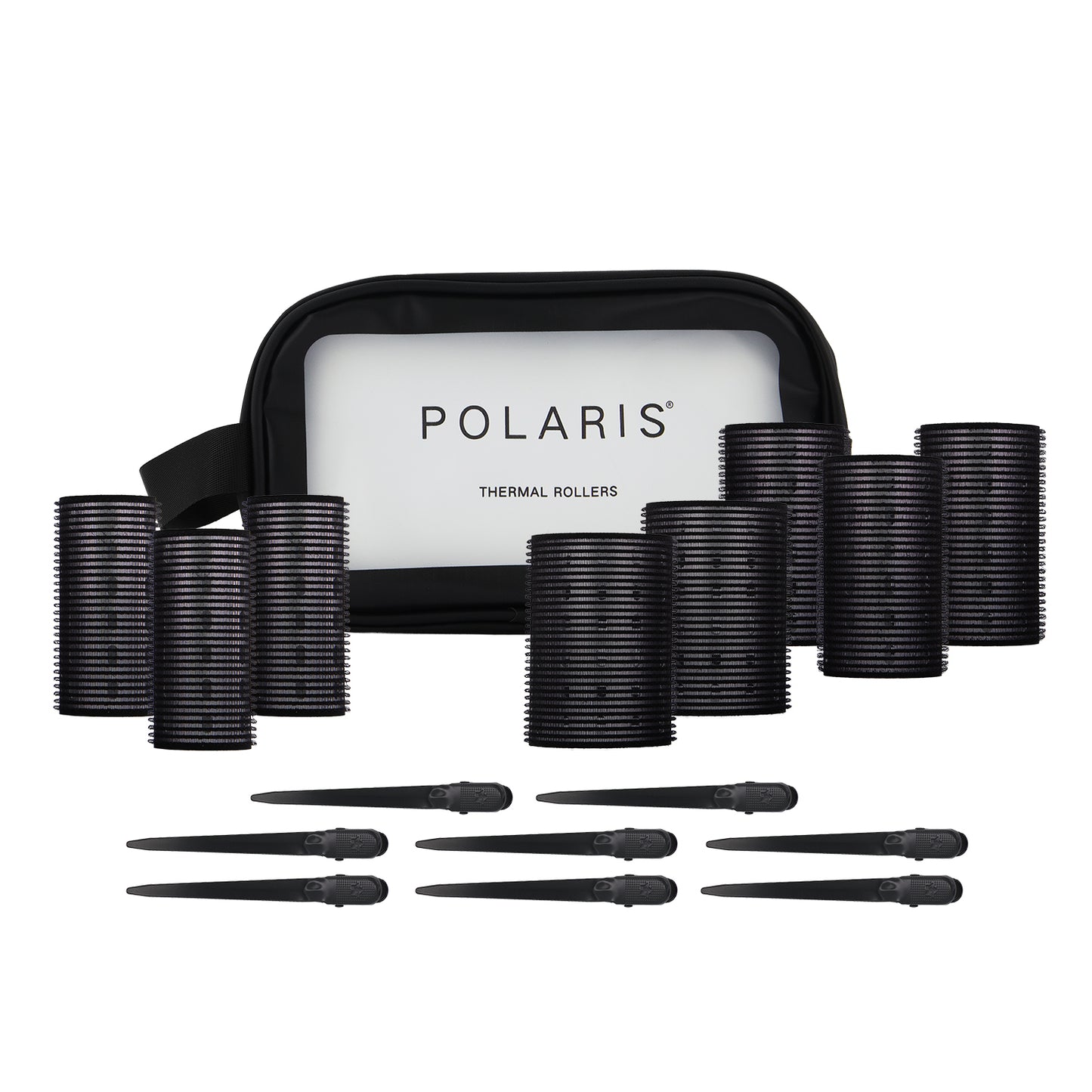Polaris Aluminium Thermal Rollers Silver 8Pk