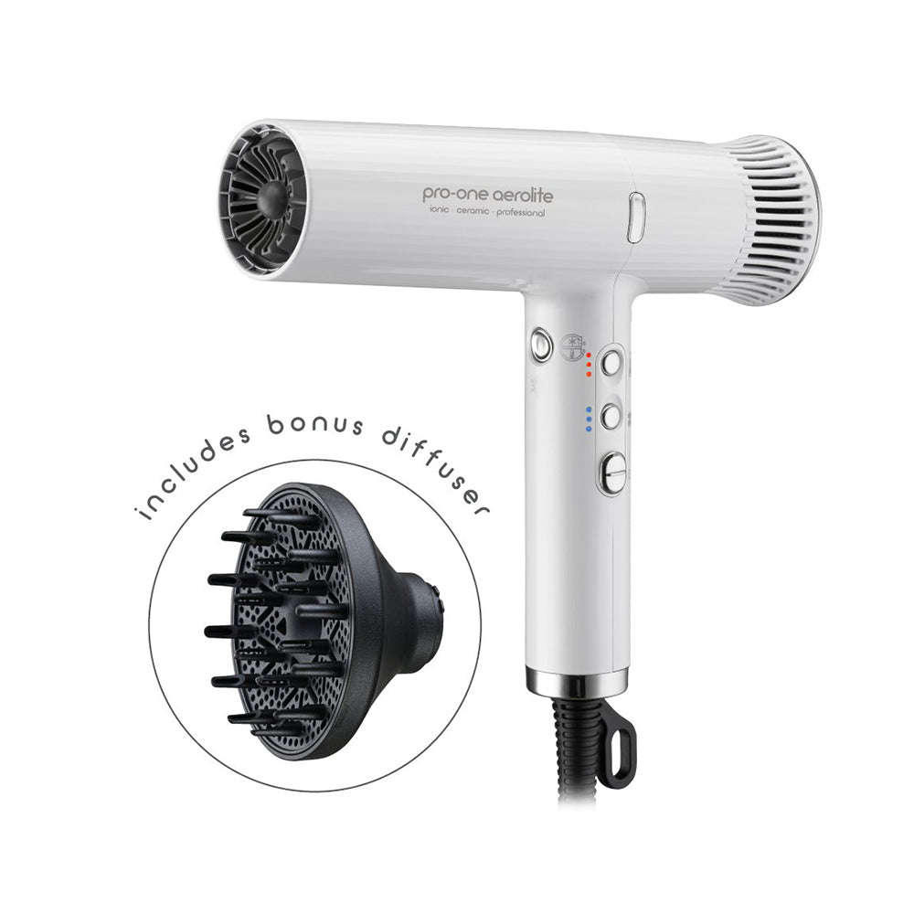 Pro-One AEROLITE Hairdryer - Pearl White 