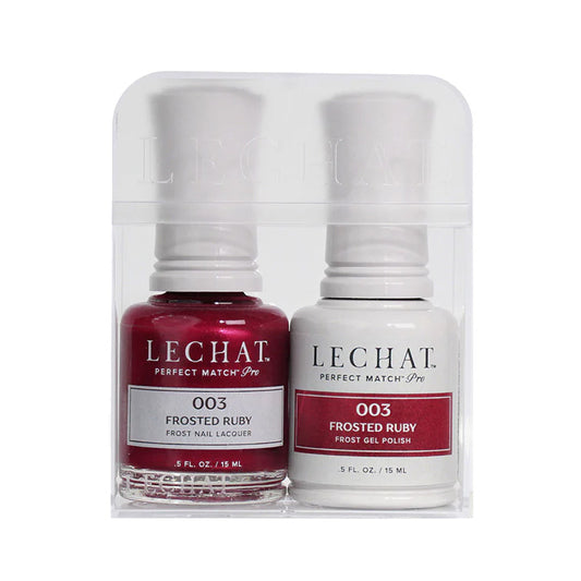LeChat HEMA Free Perfect Match Pro Gel & Nail Lacquer Duo Frosted Ruby 15ml