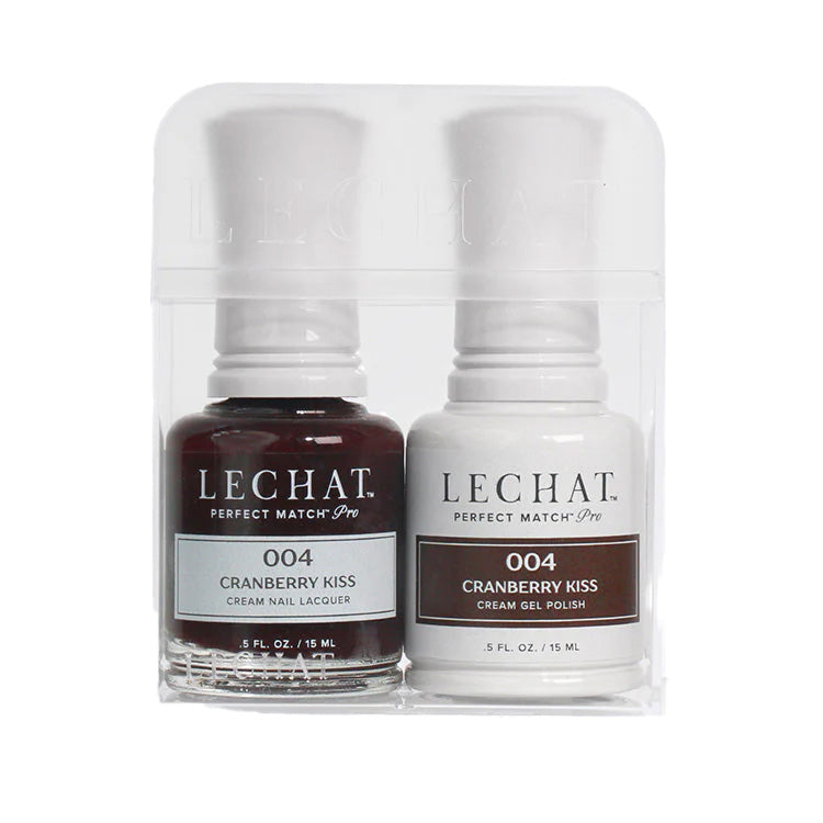 LeChat HEMA Free Perfect Match Pro Gel & Nail Lacquer Duo Cranberry Kiss 15ml