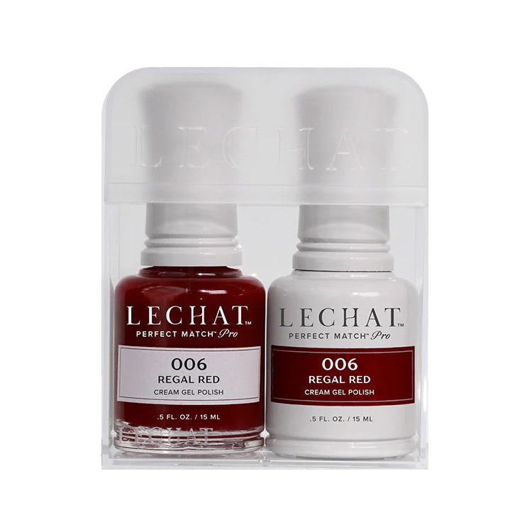 LeChat HEMA Free Perfect Match Pro Gel & Nail Lacquer Duo Regal Red 15ml