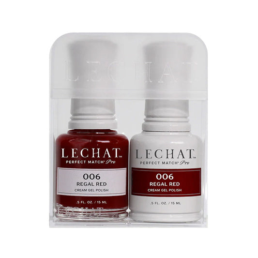 LeChat HEMA Free Perfect Match Pro Gel & Nail Lacquer Duo Regal Red 15ml