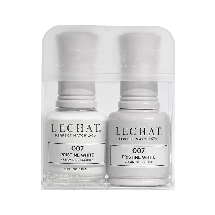 LeChat HEMA Free Perfect Match Pro Gel & Nail Lacquer Duo Pristine White 15ml