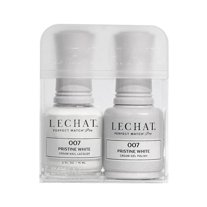 LeChat HEMA Free Perfect Match Pro Gel & Nail Lacquer Duo Pristine White 15ml