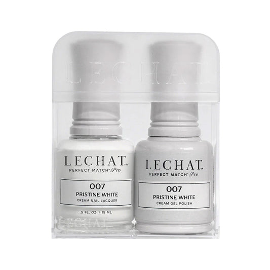 LeChat HEMA Free Perfect Match Pro Gel & Nail Lacquer Duo Pristine White 15ml