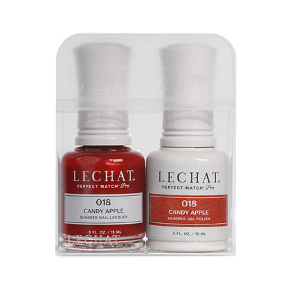 LeChat HEMA Free Perfect Match Pro Gel & Nail Lacquer Duo Candy Apple 15ml