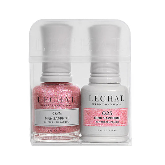 LeChat HEMA Free Perfect Match Pro Gel & Nail Lacquer Duo Pink Sapphire 15ml