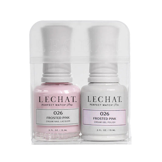 LeChat HEMA Free Perfect Match Pro Gel & Nail Lacquer Duo Frosted Pink 15ml