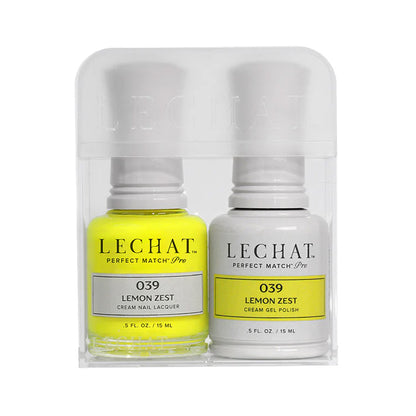 LeChat HEMA Free Perfect Match Pro Gel & Nail Lacquer Duo Lemon Zest 15ml