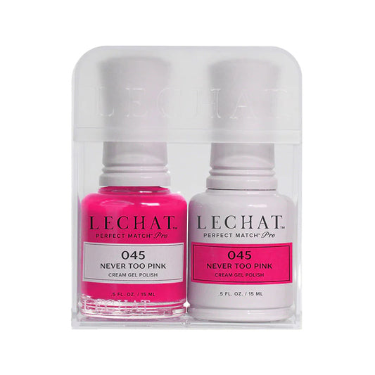 LeChat HEMA Free Perfect Match Pro Gel & Nail Lacquer Duo Never Too Pink 15ml