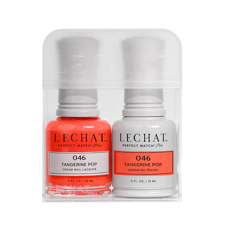 LeChat HEMA Free Perfect Match Pro Gel & Nail Lacquer Duo Tangerine Pop 15ml