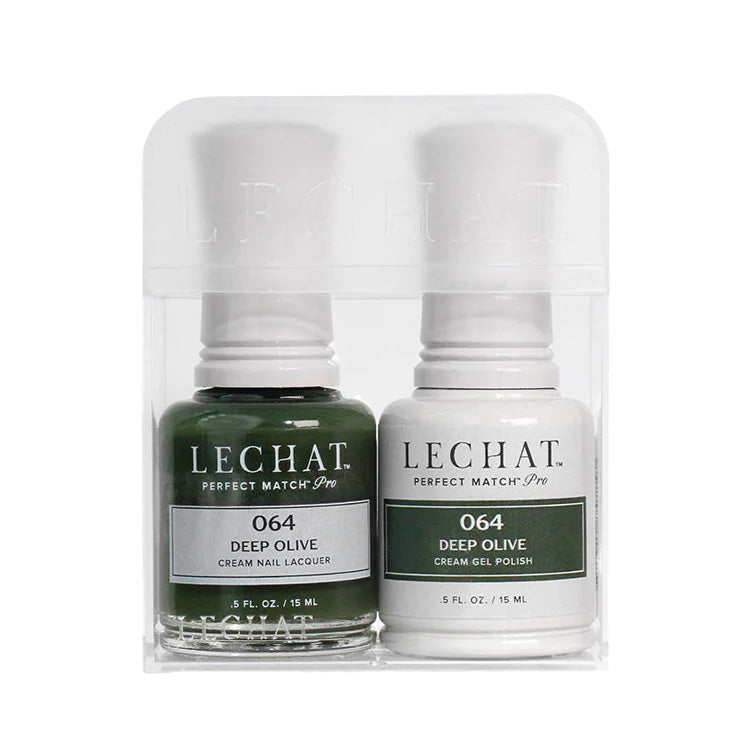 LeChat HEMA Free Perfect Match Pro Gel & Nail Lacquer Duo Deep Olive 15ml