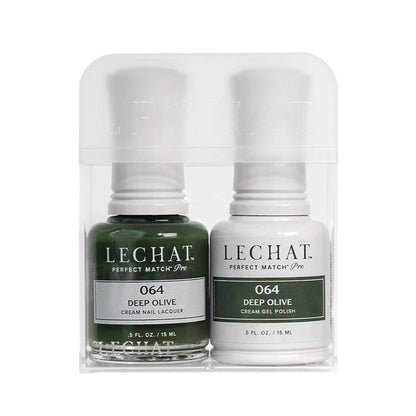 LeChat HEMA Free Perfect Match Pro Gel & Nail Lacquer Duo Deep Olive 15ml