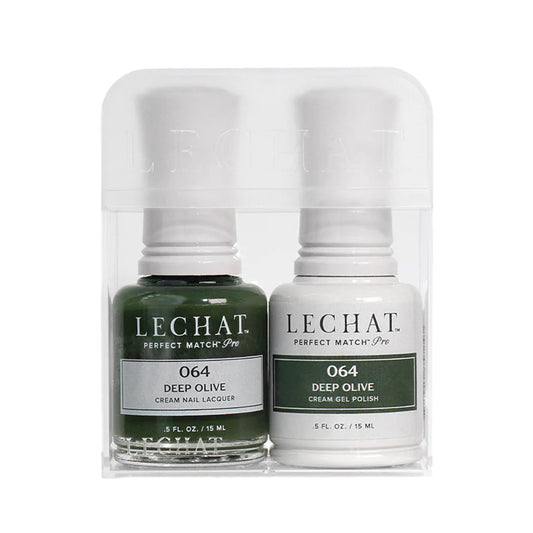 LeChat HEMA Free Perfect Match Pro Gel & Nail Lacquer Duo Deep Olive 15ml