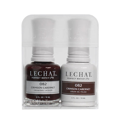 LeChat HEMA Free Perfect Match Pro Gel & Nail Lacquer Duo Crimson Cabernet 15ml