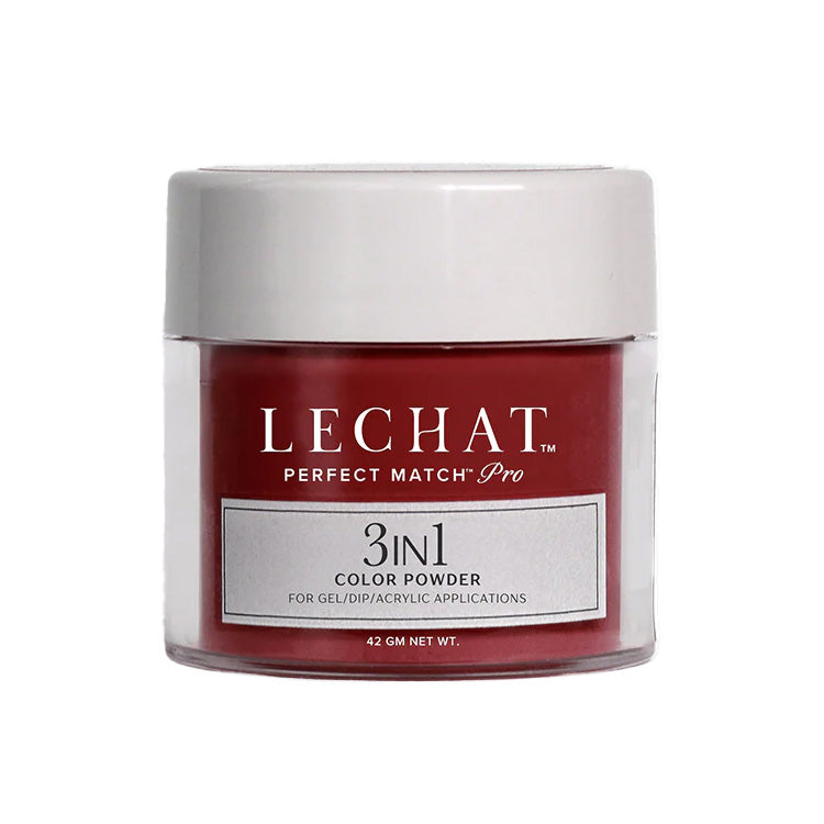 LeChat Perfect Match Pro 3-in-1 Gel, Dip & Acrylic Powder Frosted Ruby 42g