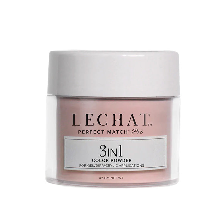 LeChat Perfect Match Pro 3-in-1 Gel, Dip & Acrylic Powder Rose Creme 42g