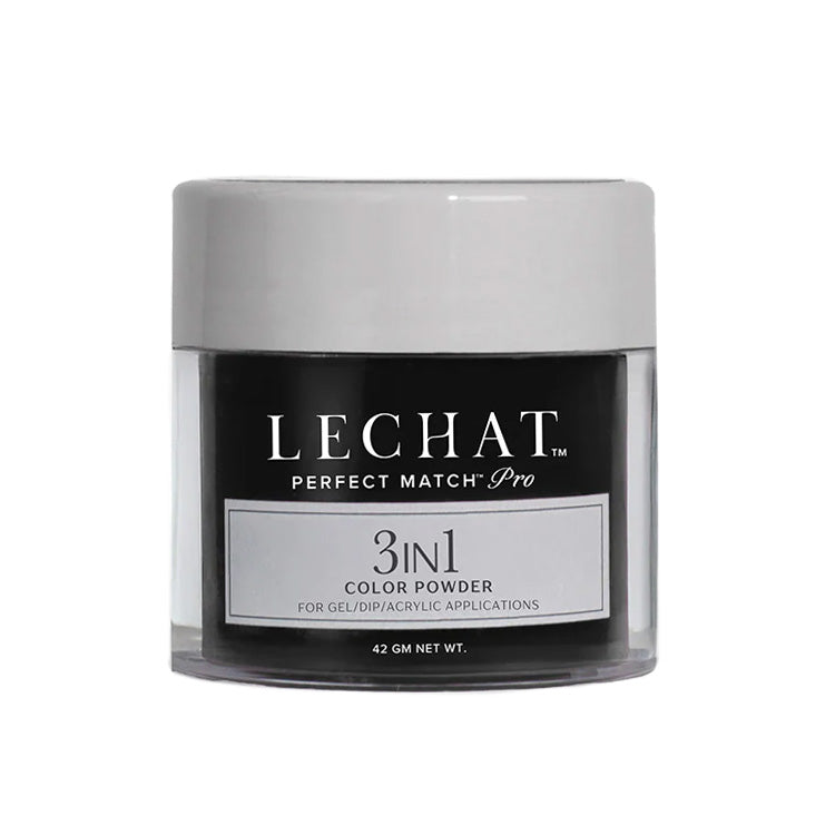 LeChat Perfect Match Pro 3-in-1 Gel, Dip & Acrylic Powder Black Velvet Gown 42g