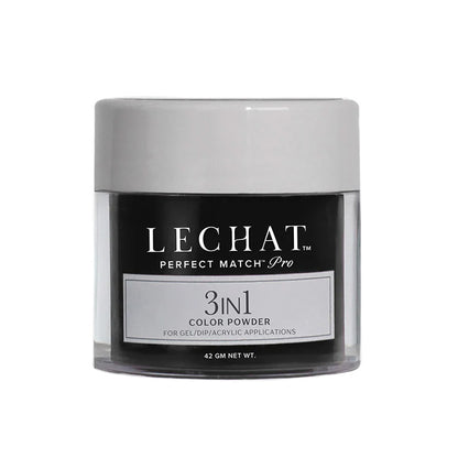 LeChat Perfect Match Pro 3-in-1 Gel, Dip & Acrylic Powder Black Velvet Gown 42g