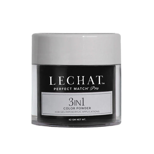 LeChat Perfect Match Pro 3-in-1 Gel, Dip & Acrylic Powder Black Velvet Gown 42g
