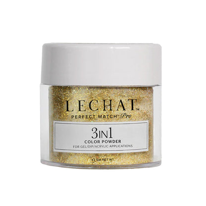 LeChat Perfect Match Pro 3-in-1 Gel, Dip & Acrylic Powder Gold Armor 42g