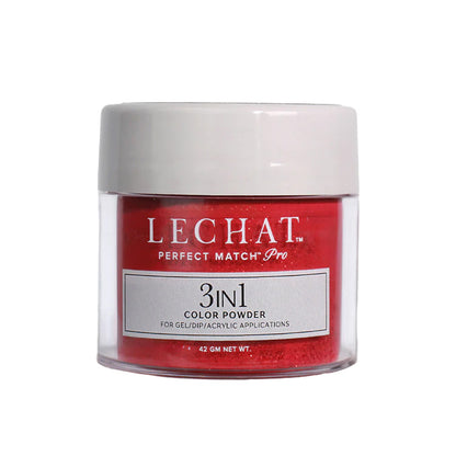 LeChat Perfect Match Pro 3-in-1 Gel, Dip & Acrylic Powder Red Carpet Ready 42g