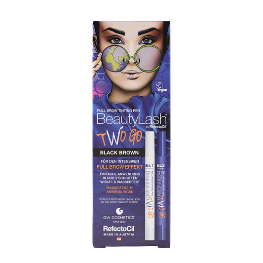 RefectoCil BeautyLash TWO GO Set Black Brown Pen