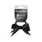Schoolies #SC138 Ponytail Holder + Bow Wicked Black 2pc